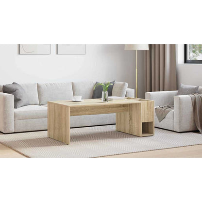 Coffee Table Sonoma Oak 101.5 x 50 x 37 cm Engineered Wood