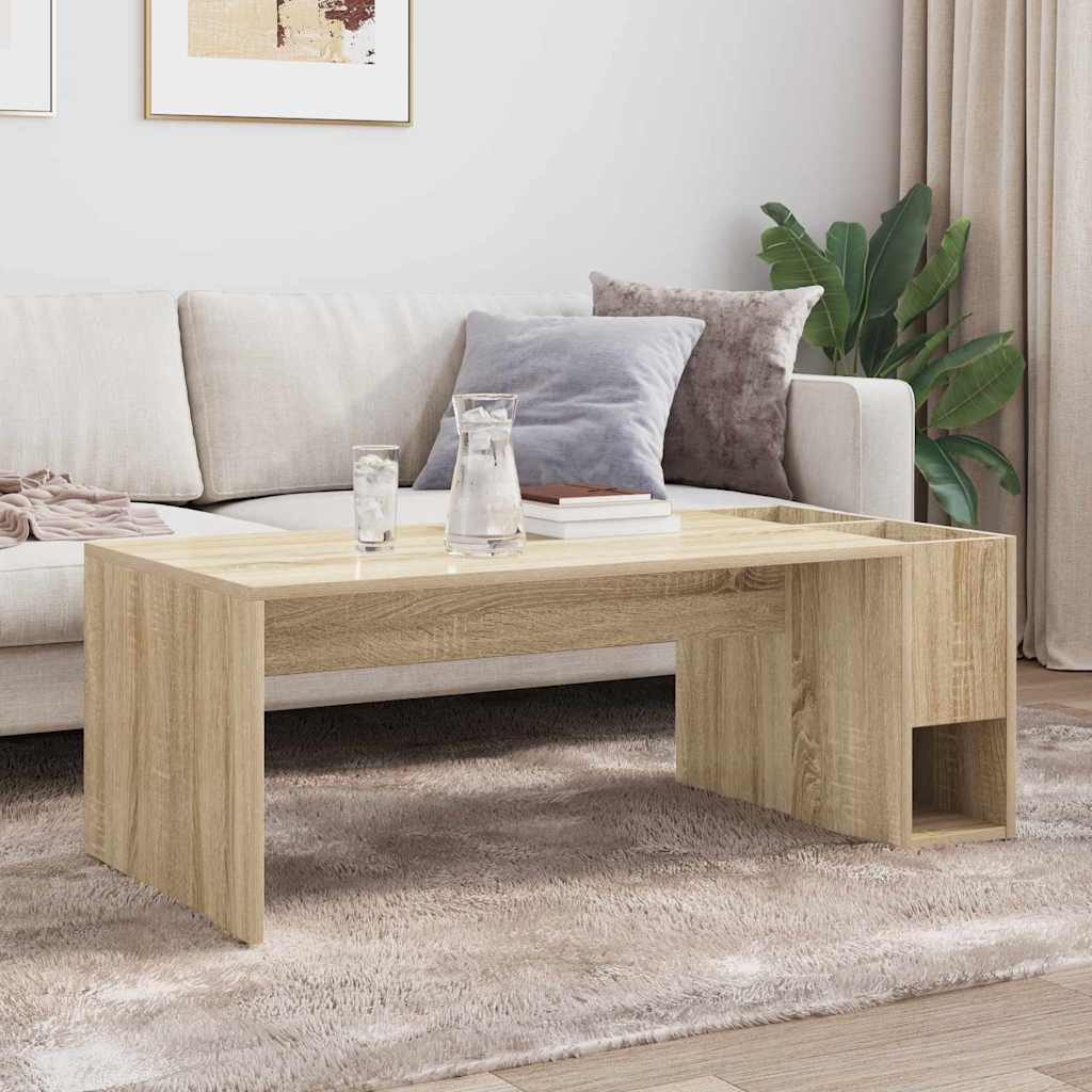 Coffee Table Sonoma Oak 101.5 x 50 x 37 cm Engineered Wood