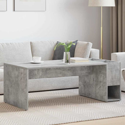 Coffee Table Concrete Grey 101.5 x 50 x 37 cm Engineered Wood