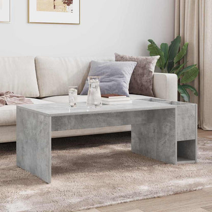 Coffee Table Concrete Grey 101.5 x 50 x 37 cm Engineered Wood