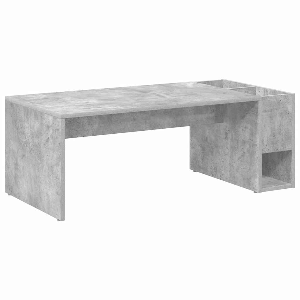 Coffee Table Concrete Grey 101.5 x 50 x 37 cm Engineered Wood