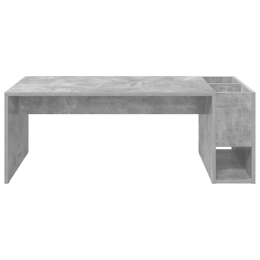 Coffee Table Concrete Grey 101.5 x 50 x 37 cm Engineered Wood