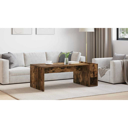 Coffee Table Smoked Oak 101.5 x 50 x 37 cm Engineered Wood