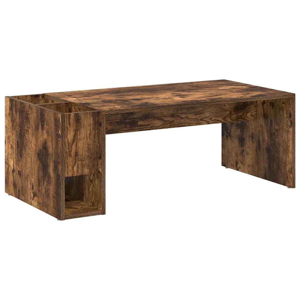 Coffee Table Smoked Oak 101.5 x 50 x 37 cm Engineered Wood