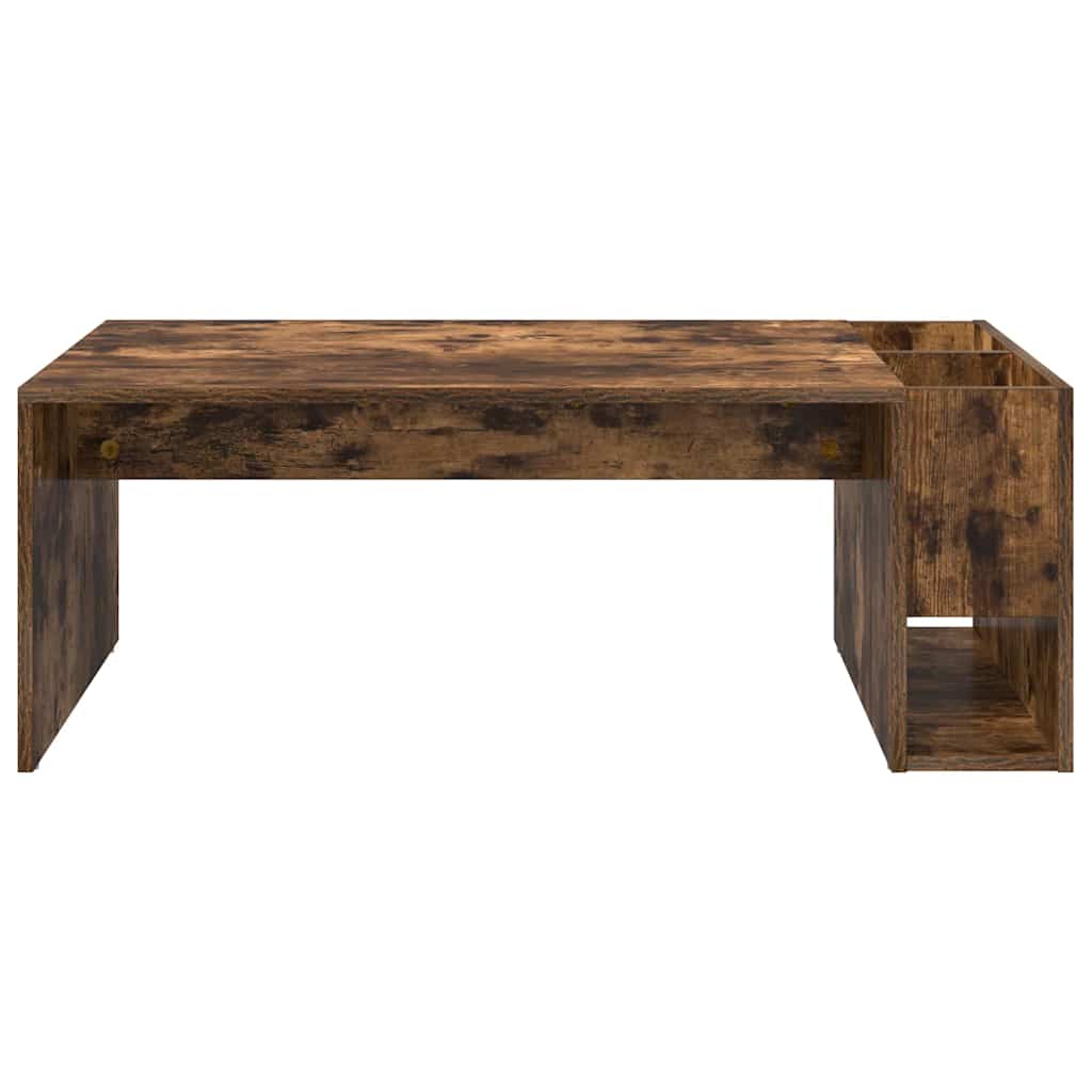 Coffee Table Smoked Oak 101.5 x 50 x 37 cm Engineered Wood