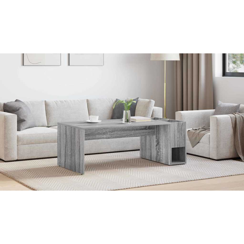 Coffee Table Grey Sonoma 101.5 x 50 x 37 cm Engineered Wood