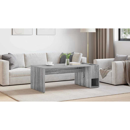 Coffee Table Grey Sonoma 101.5 x 50 x 37 cm Engineered Wood