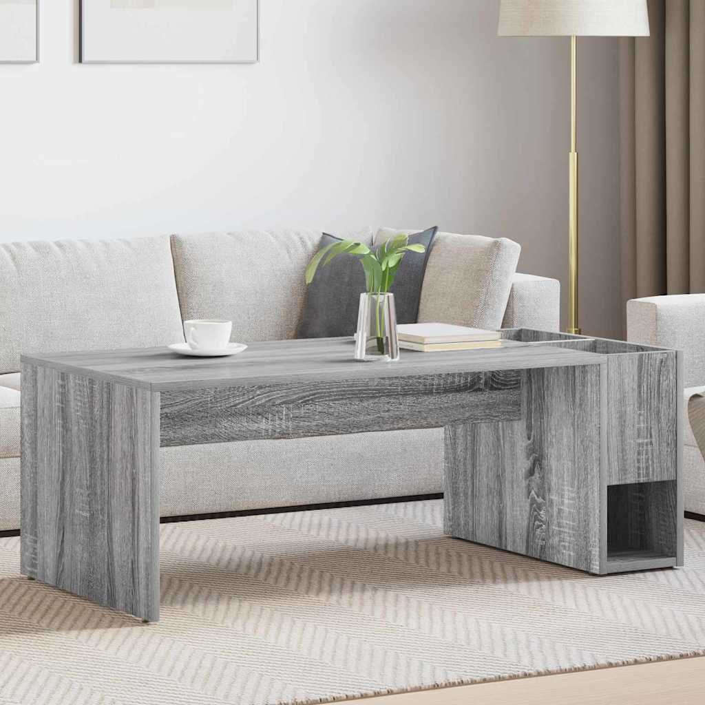 Coffee Table Grey Sonoma 101.5 x 50 x 37 cm Engineered Wood