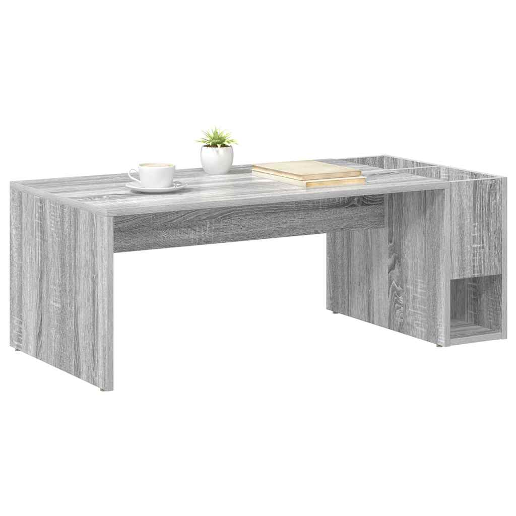 Coffee Table Grey Sonoma 101.5 x 50 x 37 cm Engineered Wood
