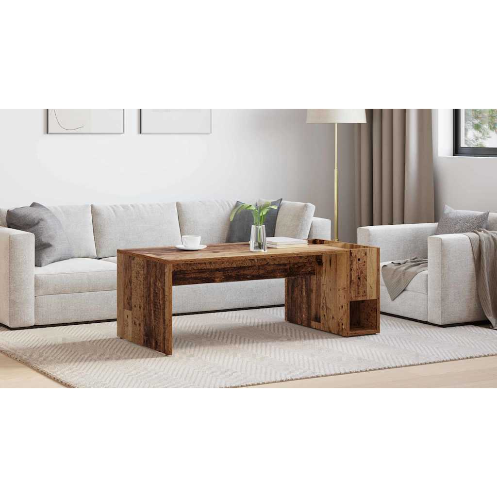 Coffee Table Old Wood 101.5 x 50 x 37 cm Engineered Wood