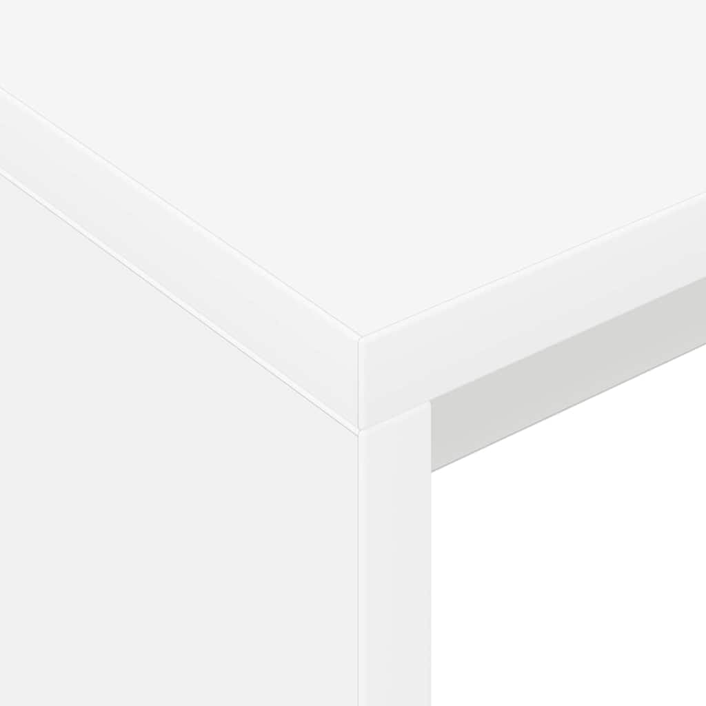 Desk White Engineered Wood 109 x 50 x 78 cm