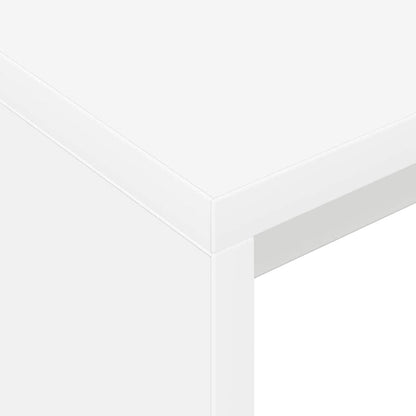 Desk White Engineered Wood 109 x 50 x 78 cm
