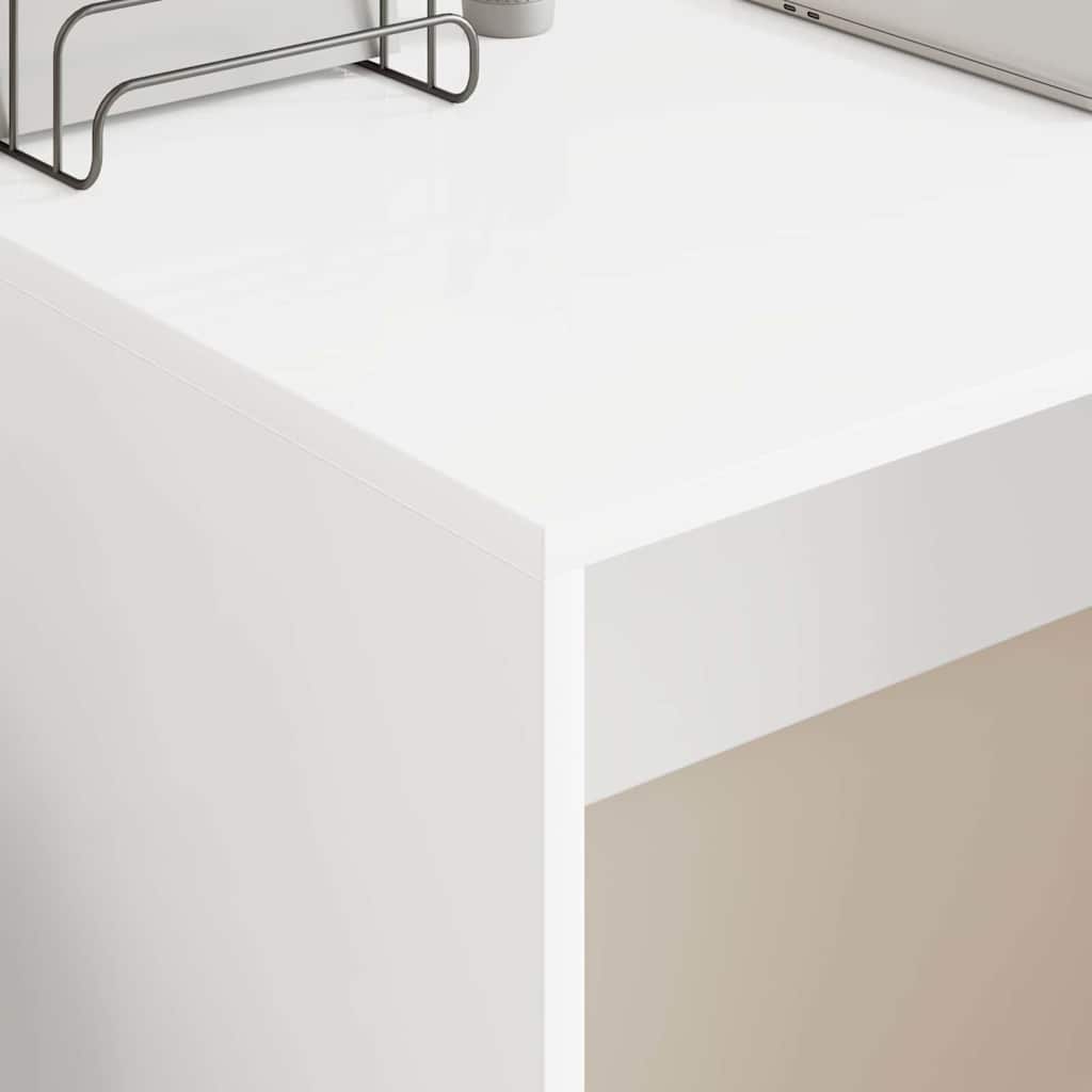 Desk White Engineered Wood 109 x 50 x 78 cm