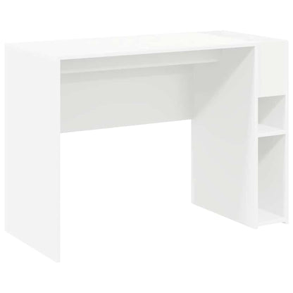 Desk White Engineered Wood 109 x 50 x 78 cm