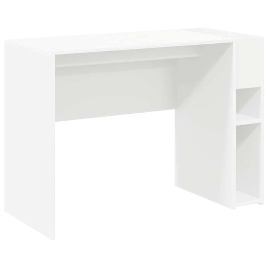 Desk White Engineered Wood 109 x 50 x 78 cm
