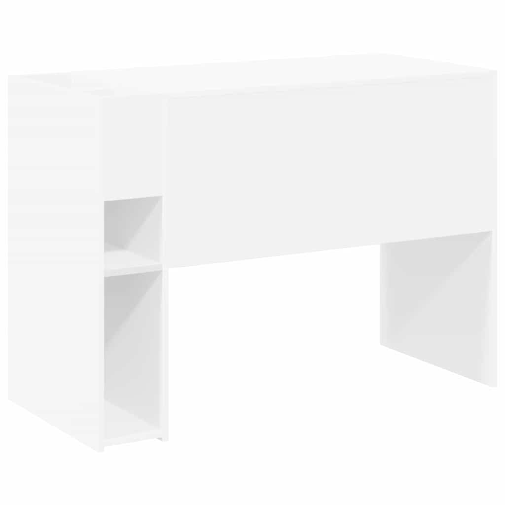 Desk White Engineered Wood 109 x 50 x 78 cm