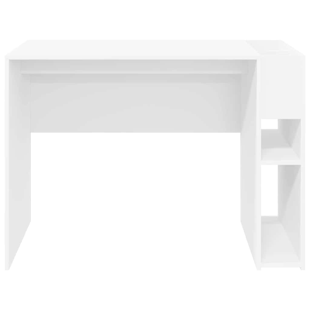 Desk White Engineered Wood 109 x 50 x 78 cm