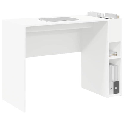 Desk White Engineered Wood 109 x 50 x 78 cm