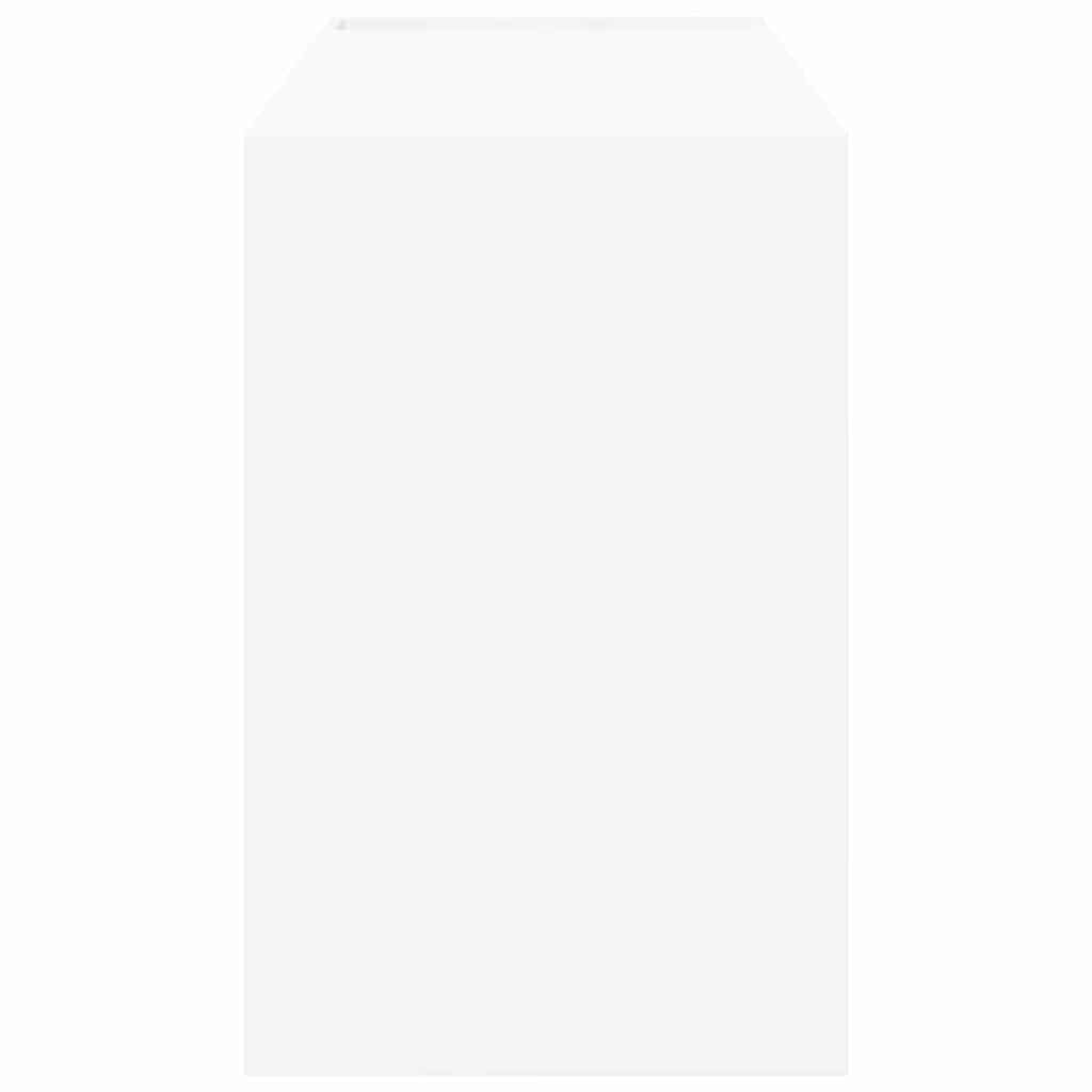 Desk White Engineered Wood 109 x 50 x 78 cm