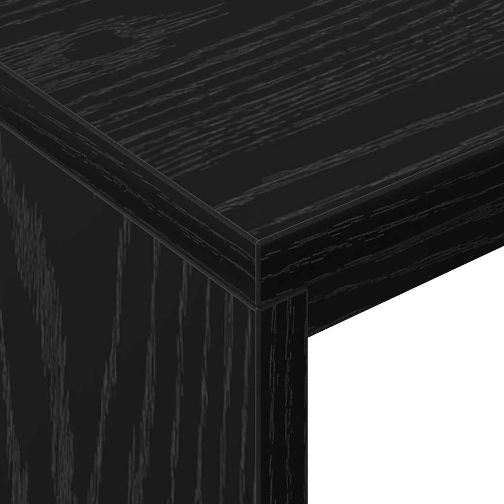 Desk Black Oak Engineered Wood 109 x 50 x 78 cm