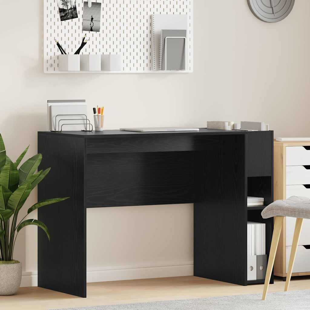 Desk Black Oak Engineered Wood 109 x 50 x 78 cm