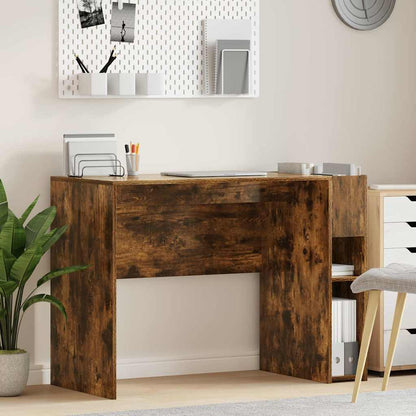 Desk Smoked Oak Engineered Wood 109 x 50 x 78 cm