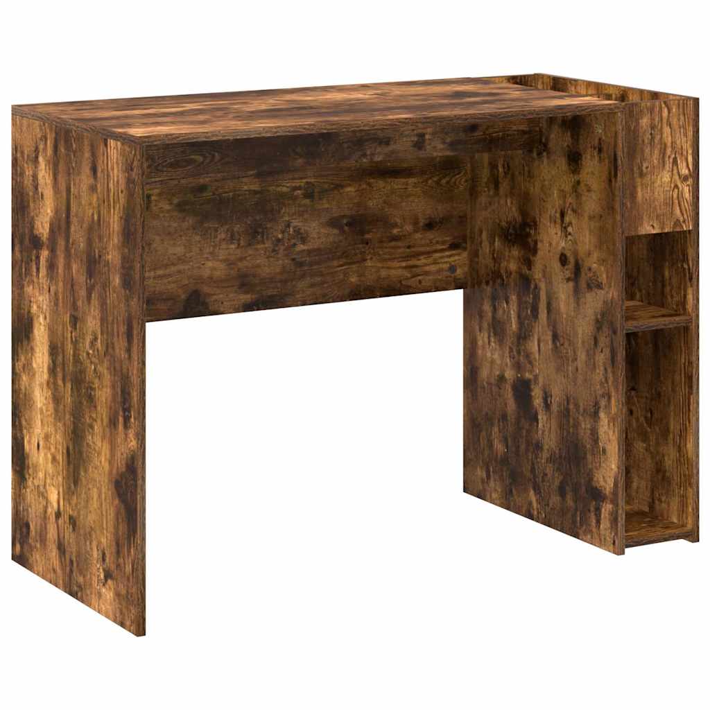 Desk Smoked Oak Engineered Wood 109 x 50 x 78 cm