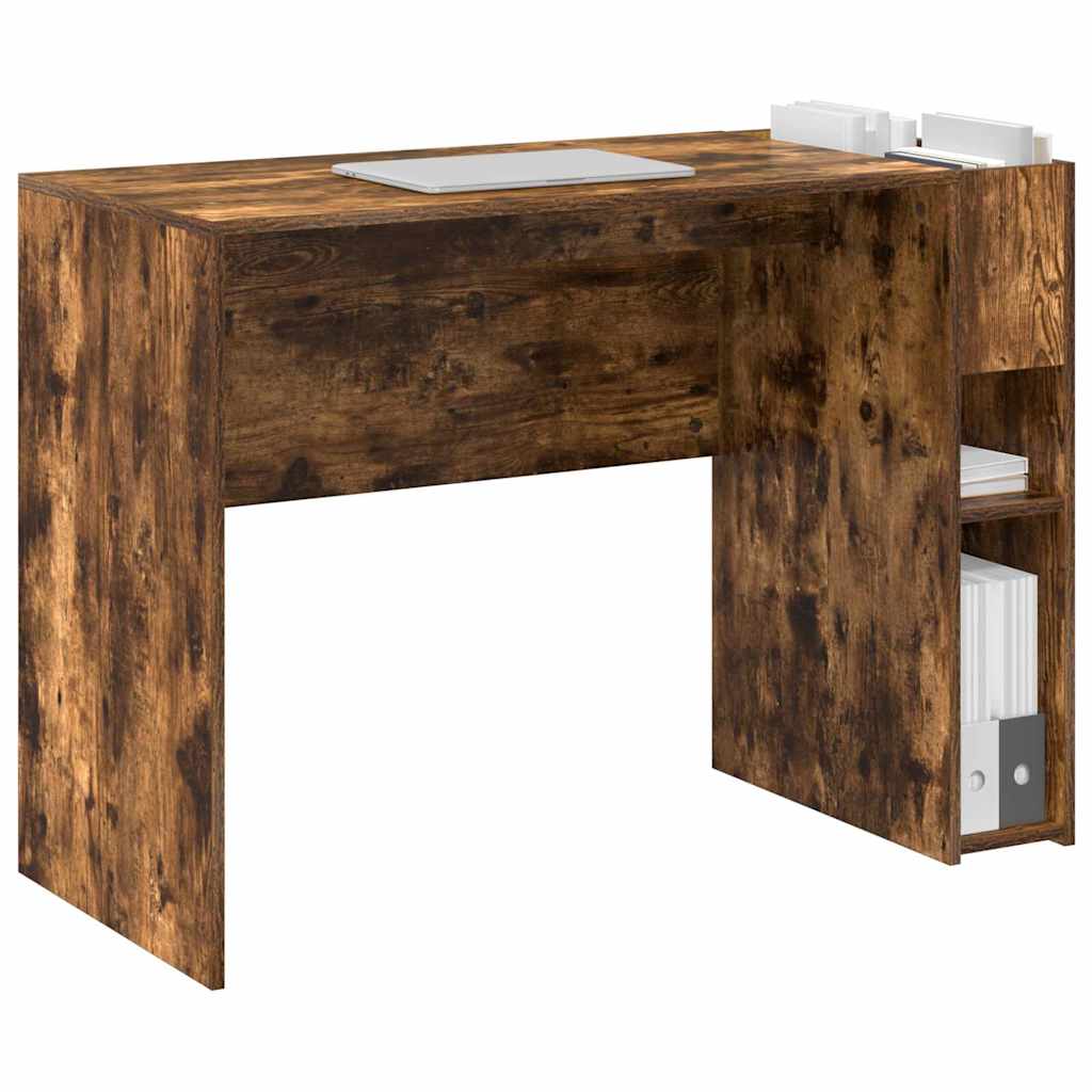 Desk Smoked Oak Engineered Wood 109 x 50 x 78 cm