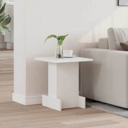 End Table White 35.5 x 35 x 40 cm Engineered Wood