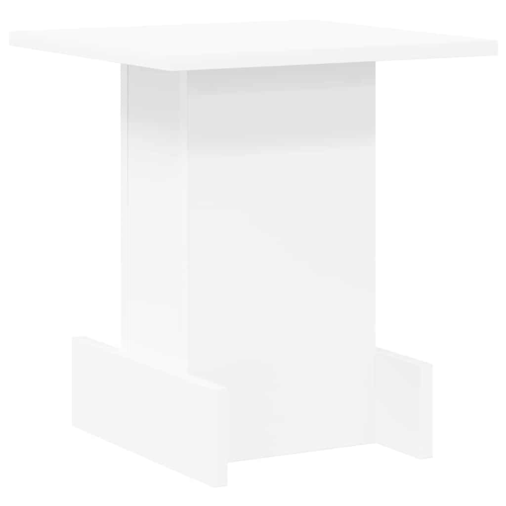 End Table White 35.5 x 35 x 40 cm Engineered Wood