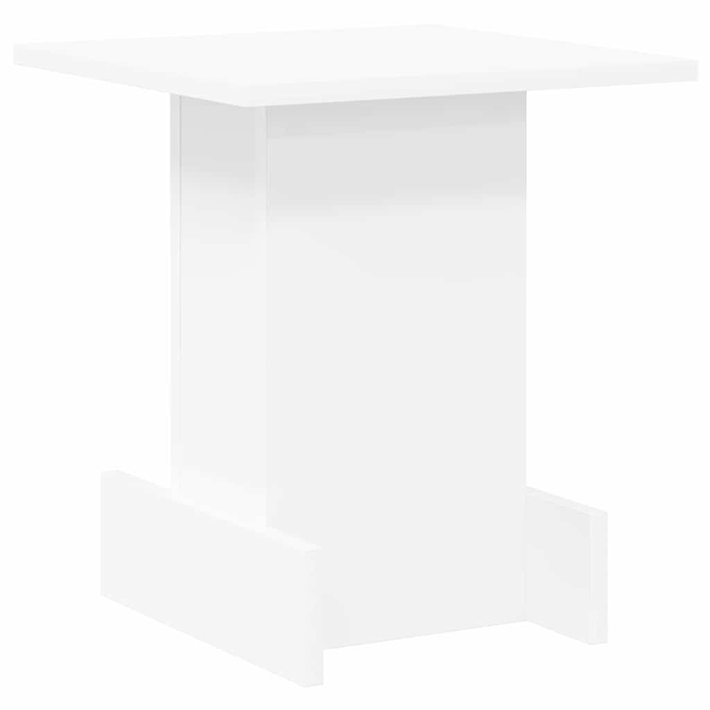 End Table White 35.5 x 35 x 40 cm Engineered Wood