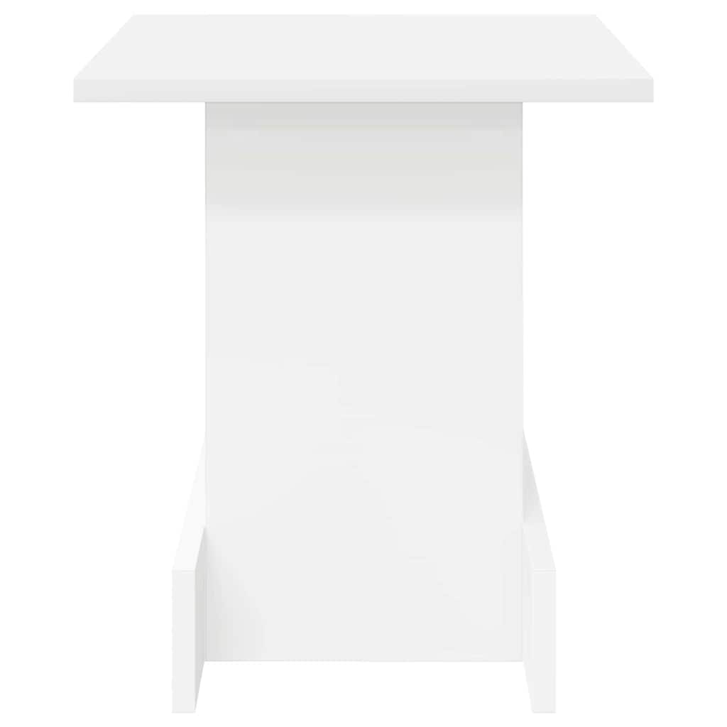 End Table White 35.5 x 35 x 40 cm Engineered Wood