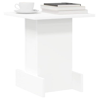 End Table White 35.5 x 35 x 40 cm Engineered Wood