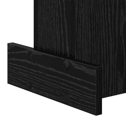 End Table Black Oak 35.5 x 35 x 40 cm Engineered Wood