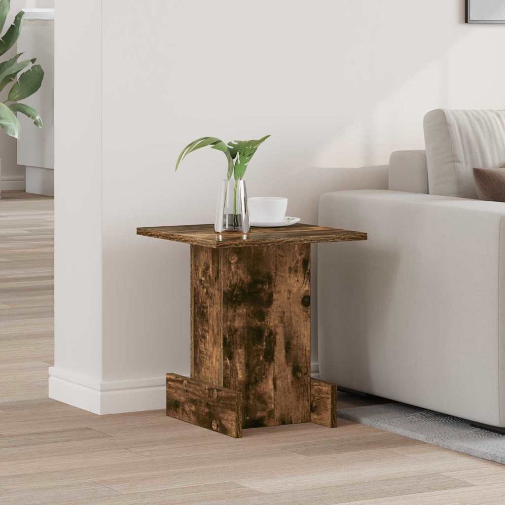 End Table Smoked Oak 35.5 x 35 x 40 cm Engineered Wood