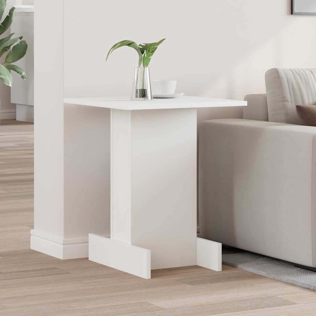 End Table White 44.5 x 45 x 55 cm Engineered Wood