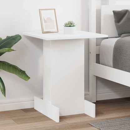 End Table White 44.5 x 45 x 55 cm Engineered Wood