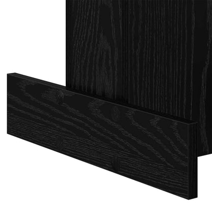End Table Black Oak 44.5 x 45 x 55 cm Engineered Wood