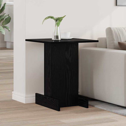 End Table Black Oak 44.5 x 45 x 55 cm Engineered Wood