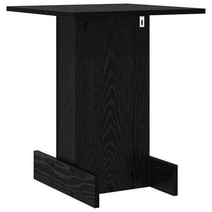 End Table Black Oak 44.5 x 45 x 55 cm Engineered Wood