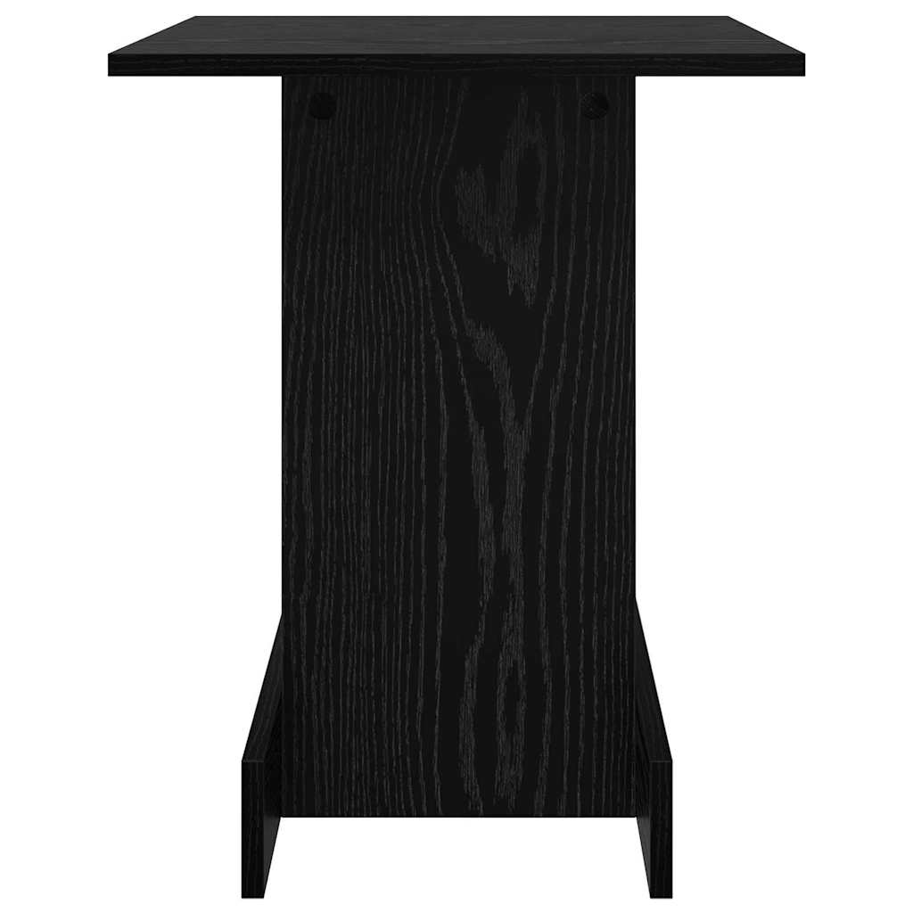 End Table Black Oak 44.5 x 45 x 55 cm Engineered Wood