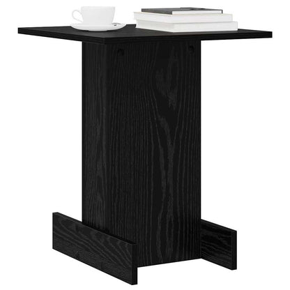 End Table Black Oak 44.5 x 45 x 55 cm Engineered Wood