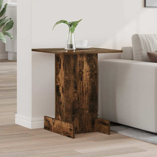 End Table Smoked Oak 44.5 x 45 x 55 cm Engineered Wood
