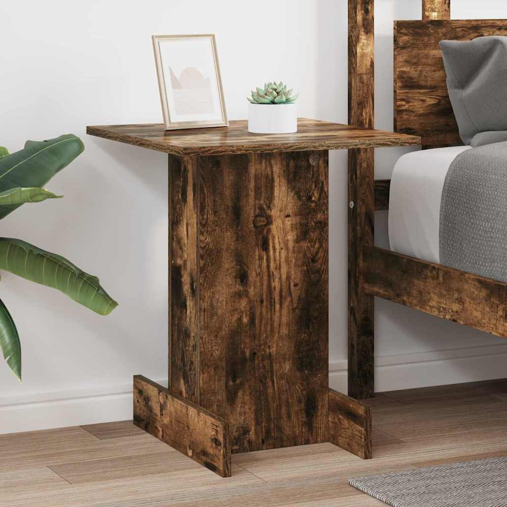 End Table Smoked Oak 44.5 x 45 x 55 cm Engineered Wood