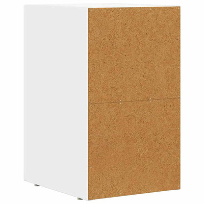 Bedside Table ELST White 29.5 x 33.5 x 50 cm Engineered Wood