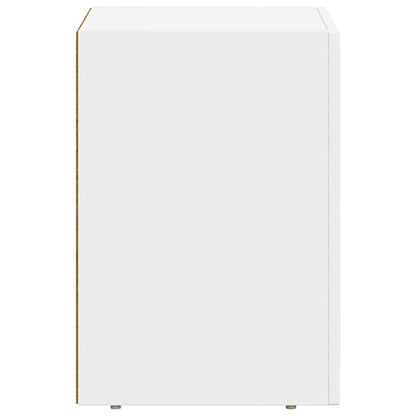 Bedside Table ELST White 29.5 x 33.5 x 50 cm Engineered Wood