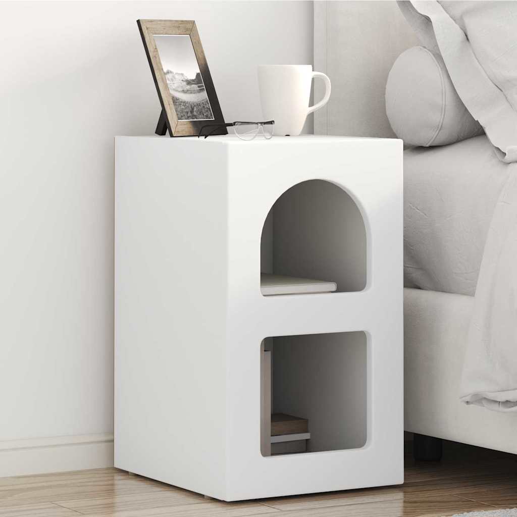 Bedside Table 2 pcs White 29.5 x 33.5 x 50 cm Engineered Wood