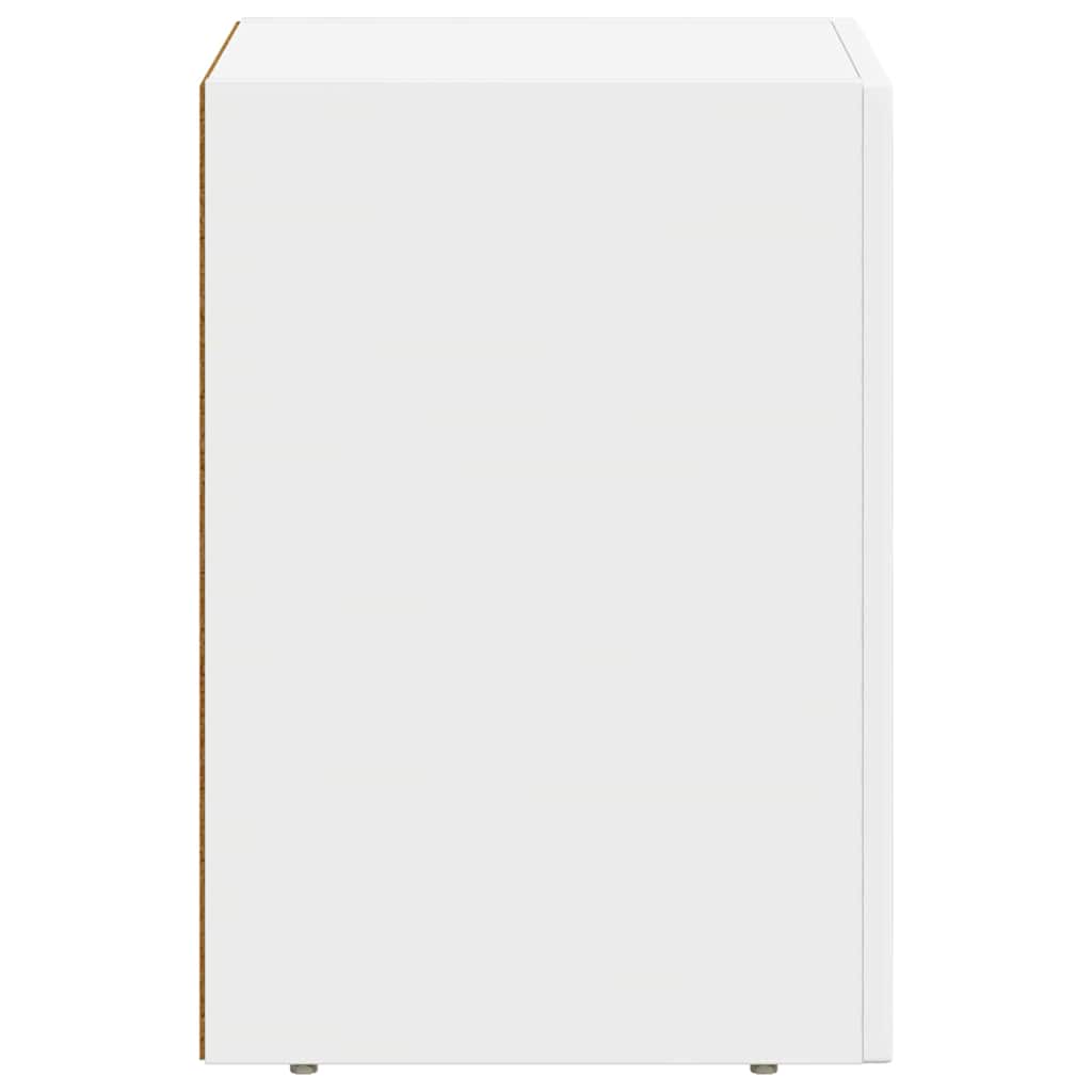 Bedside Table 2 pcs White 29.5 x 33.5 x 50 cm Engineered Wood