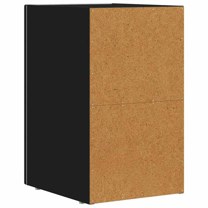 Bedside Table ELST Black 29.5 x 33.5 x 50 cm Engineered Wood