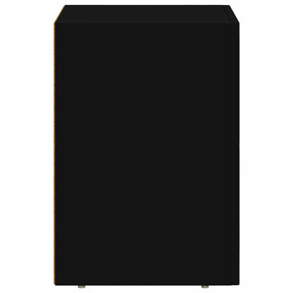 Bedside Table ELST Black 29.5 x 33.5 x 50 cm Engineered Wood